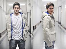 Mario Stucki designed a fluorine-free outdoor jacket as part of his master’s project. (Image: Josef Kuster / ETH Zürich)
